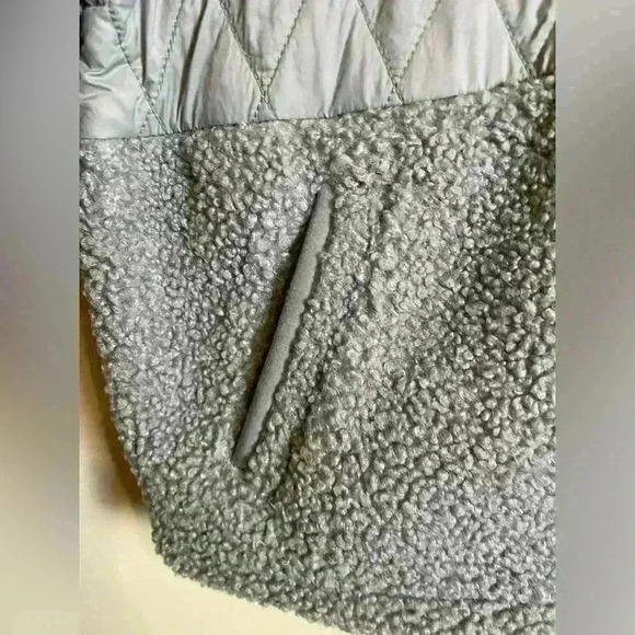 JoyLab Gray Women's 1/2 Zipper Sherpa Pullover Sweatshirt Size S - Picture 6 of 13
